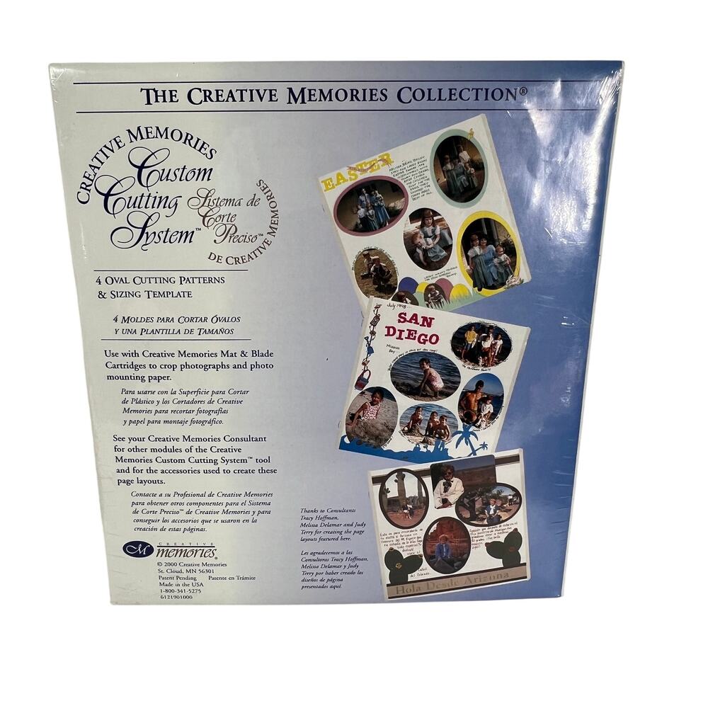 CREATIVE MEMORIES Custom Cutting System Oval Templates Scrapbook Sealed NEW